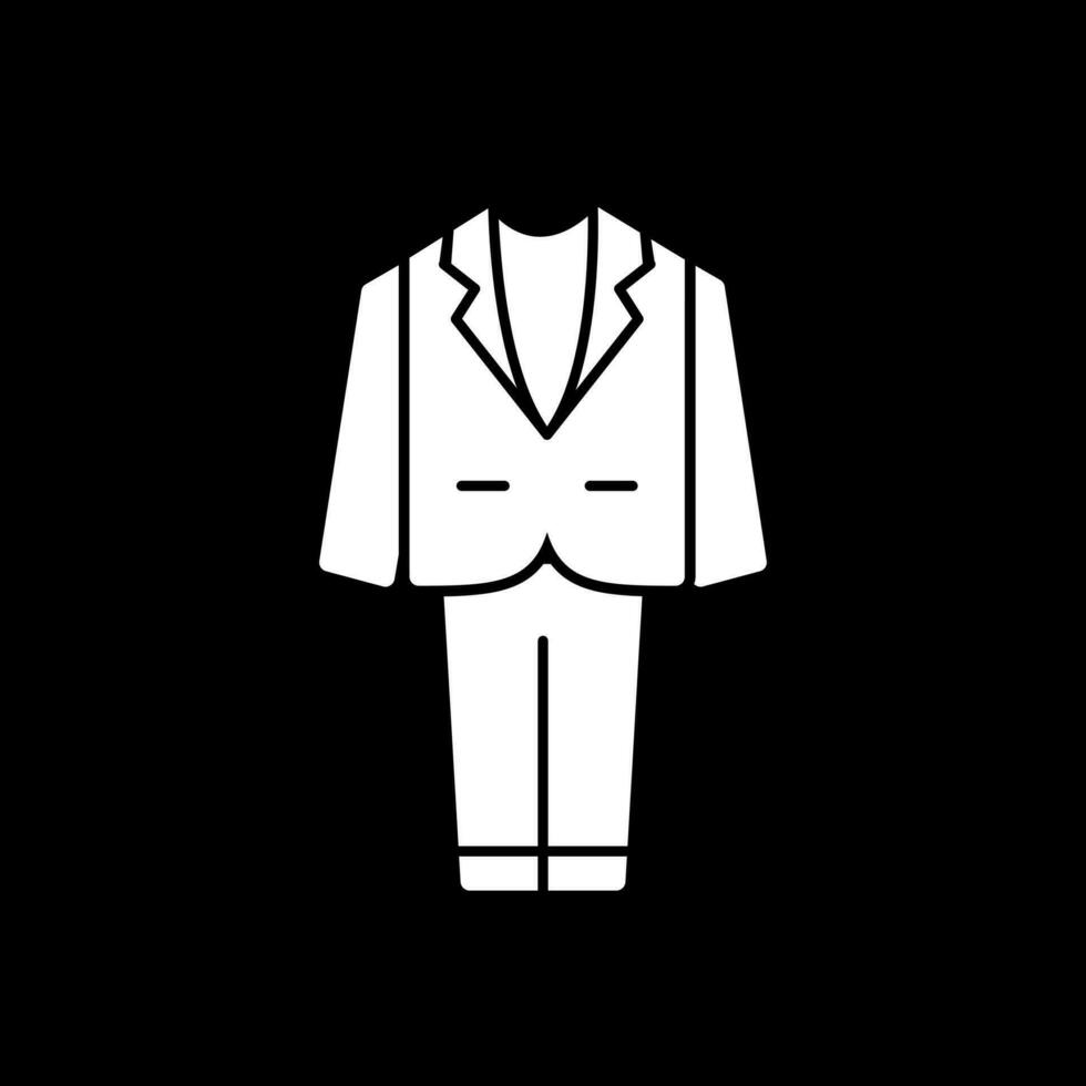 Wedding Men Suit Vector Icon Design