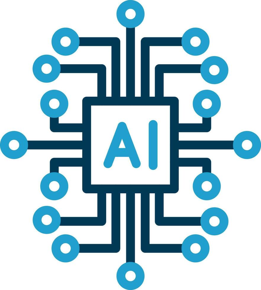Artificial Intelligence Vector Icon Design