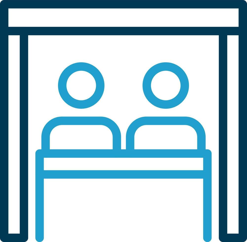 Virtual Team Room Vector Icon Design
