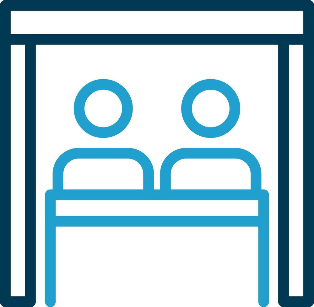 Virtual Team Room Vector Icon Design