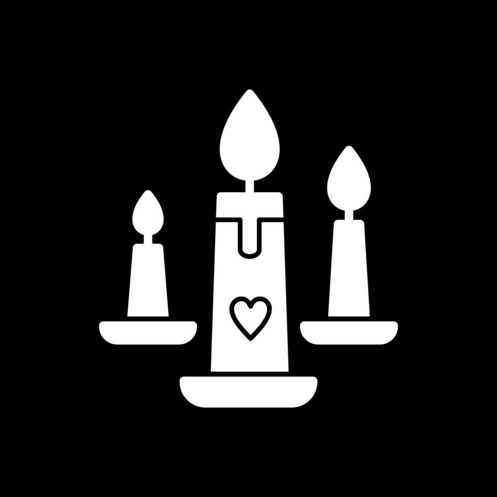 Wedding Candle Vector Icon Design