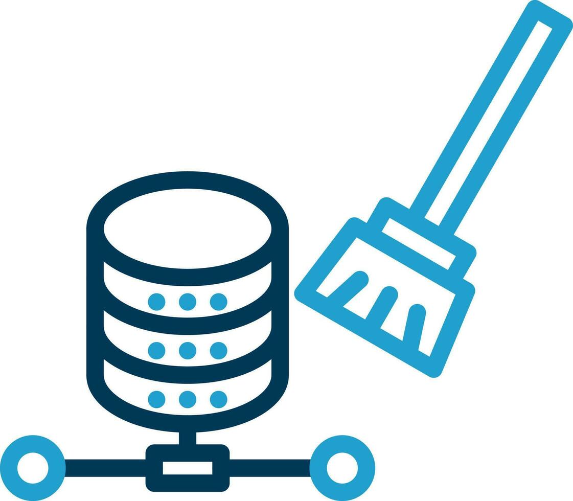 Data Cleansing Vector Icon Design