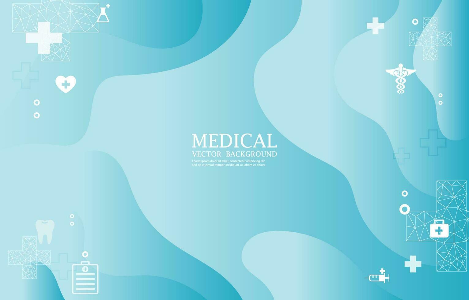 Fluid blue color wallpaer medical concept.Abstract vecor medical background vector