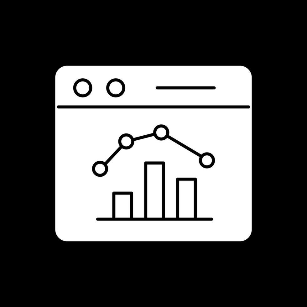 Stock Market Webpage Vector Icon Design