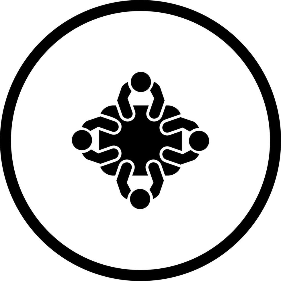 Staff Meeting Vector Icon