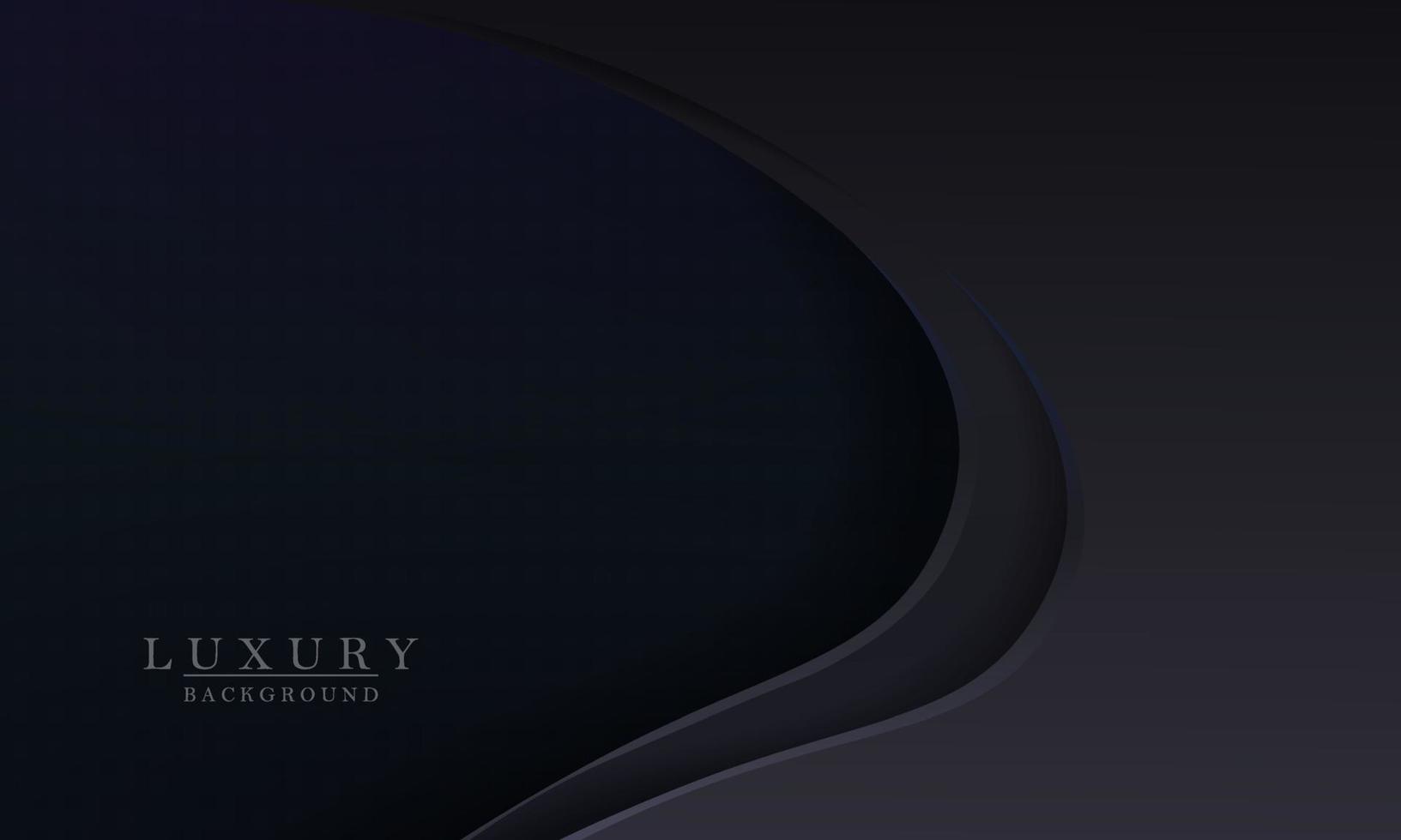 Abstract dark blue gradient design with oval curtains. vector