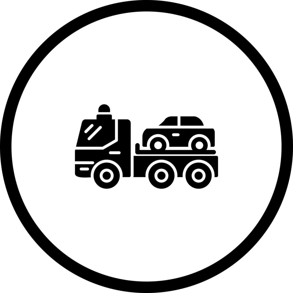 Tow Truck Vector Icon