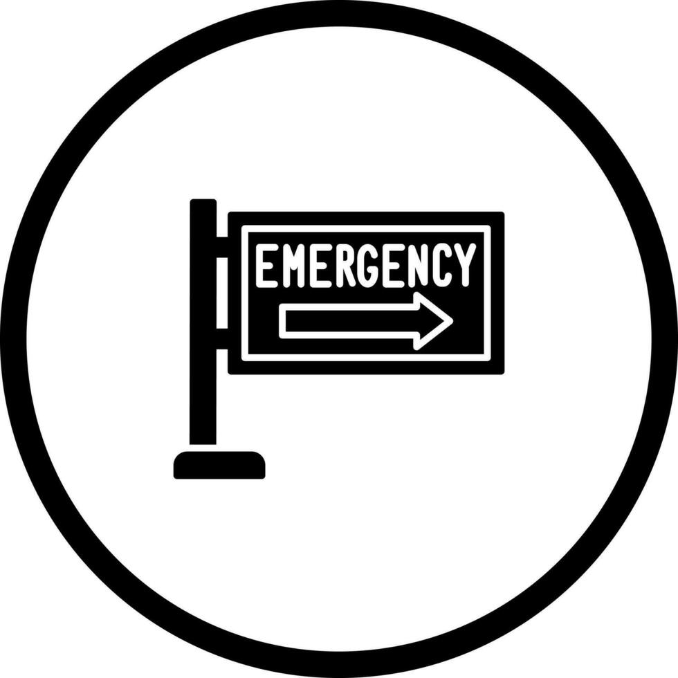 icono de vector de señal de emergencia