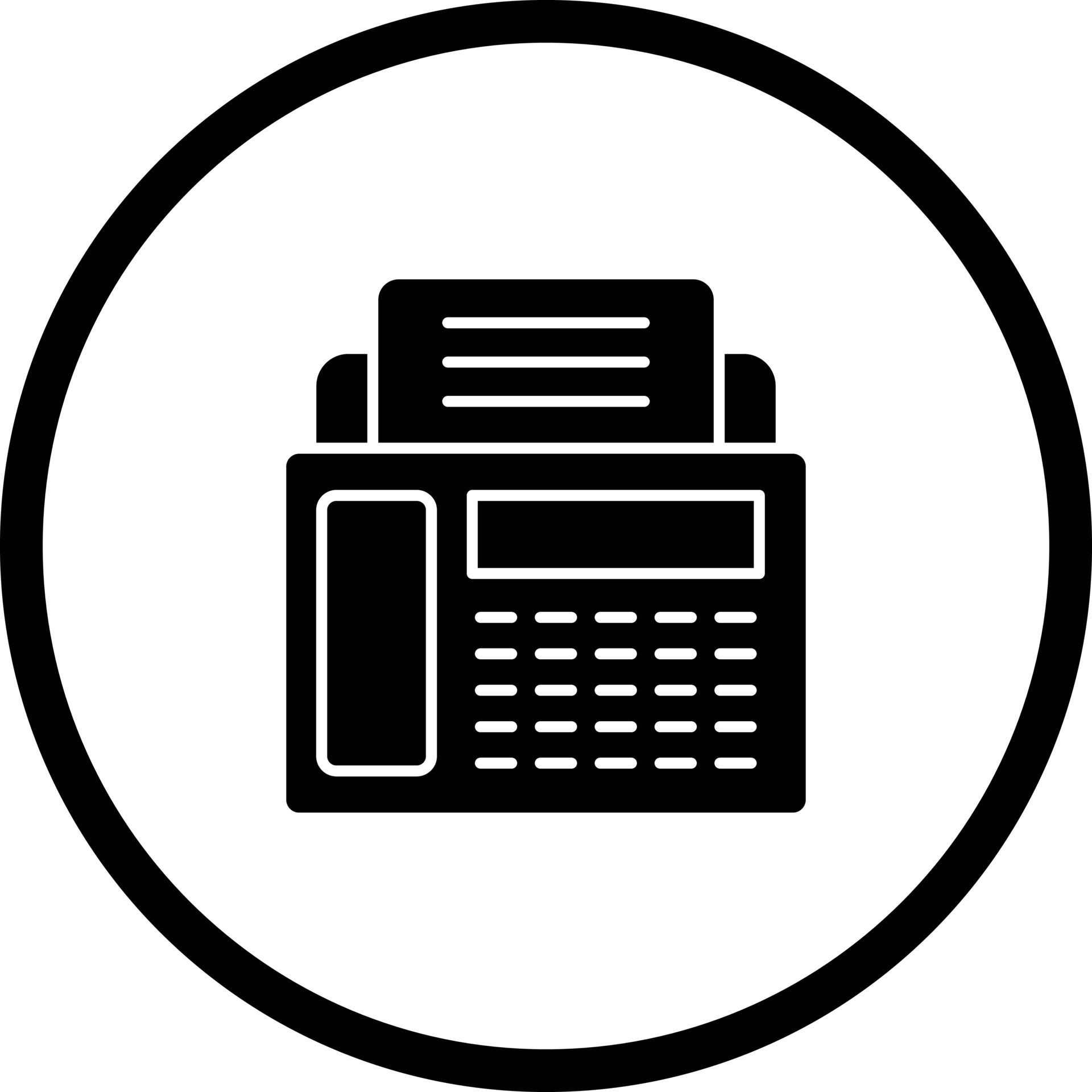 Fax Machine Vector Icon 20679741 Vector Art at Vecteezy