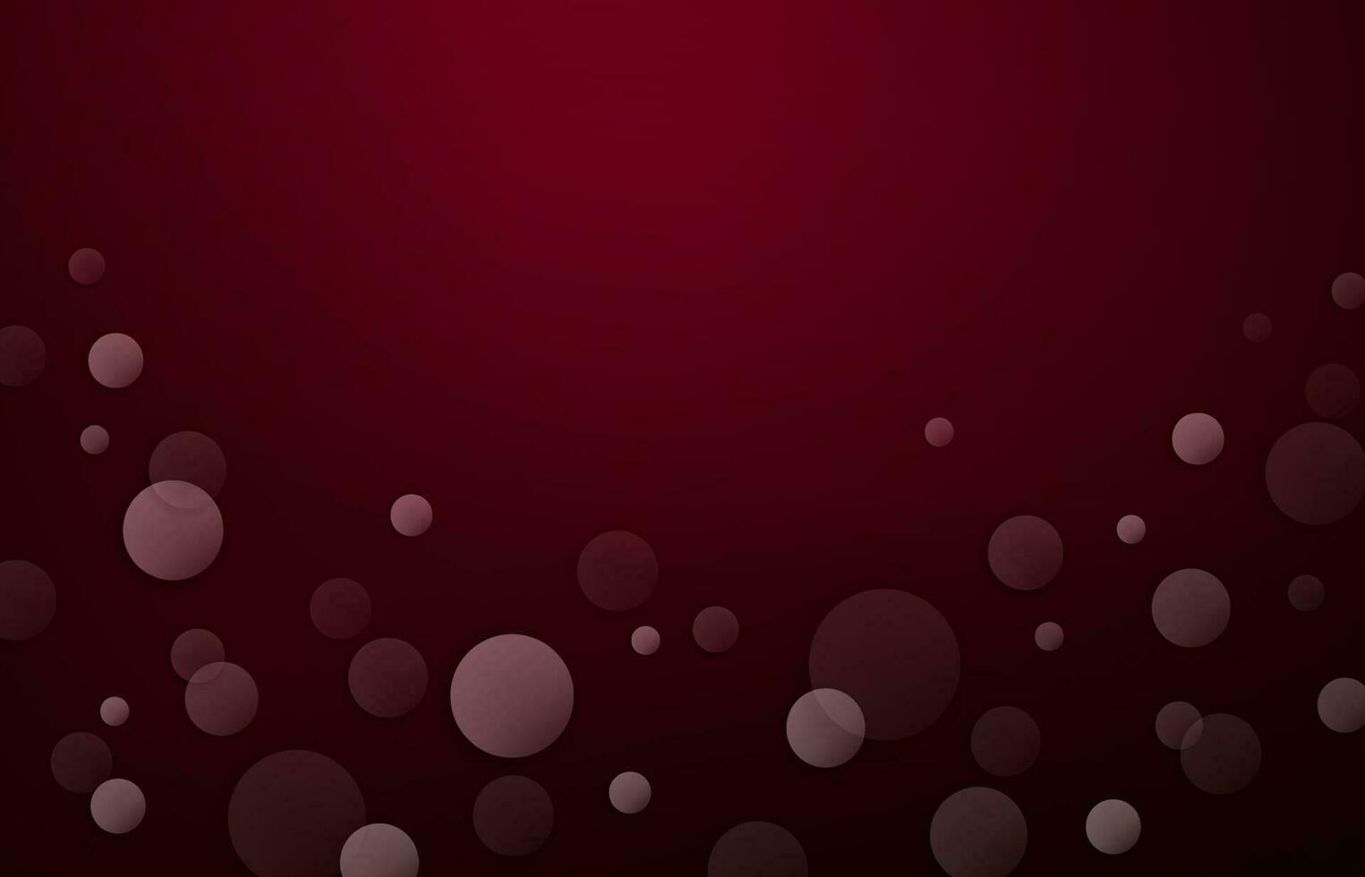 The circles are drawn randomly on a dark red background. vector
