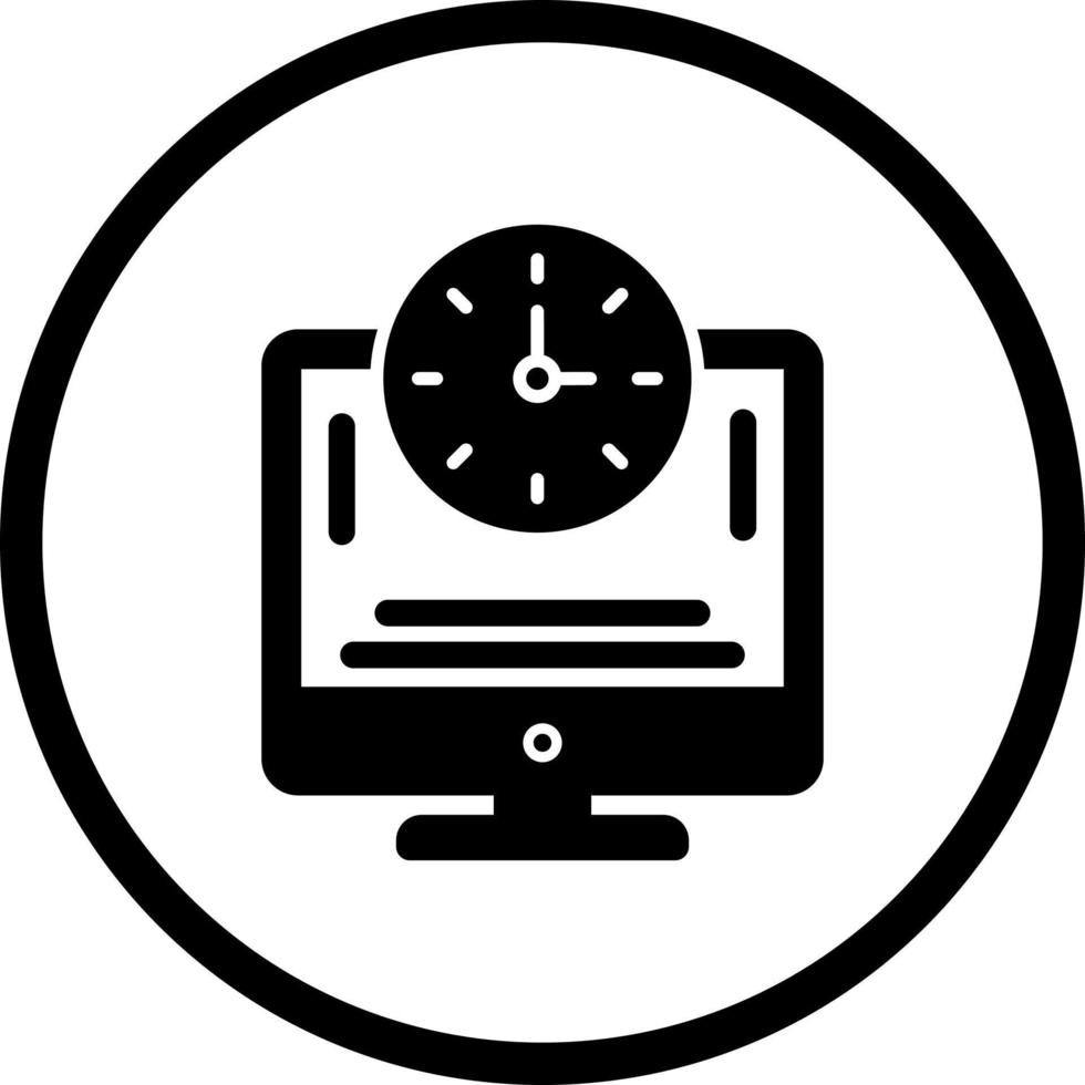 Online Time Vector Icon