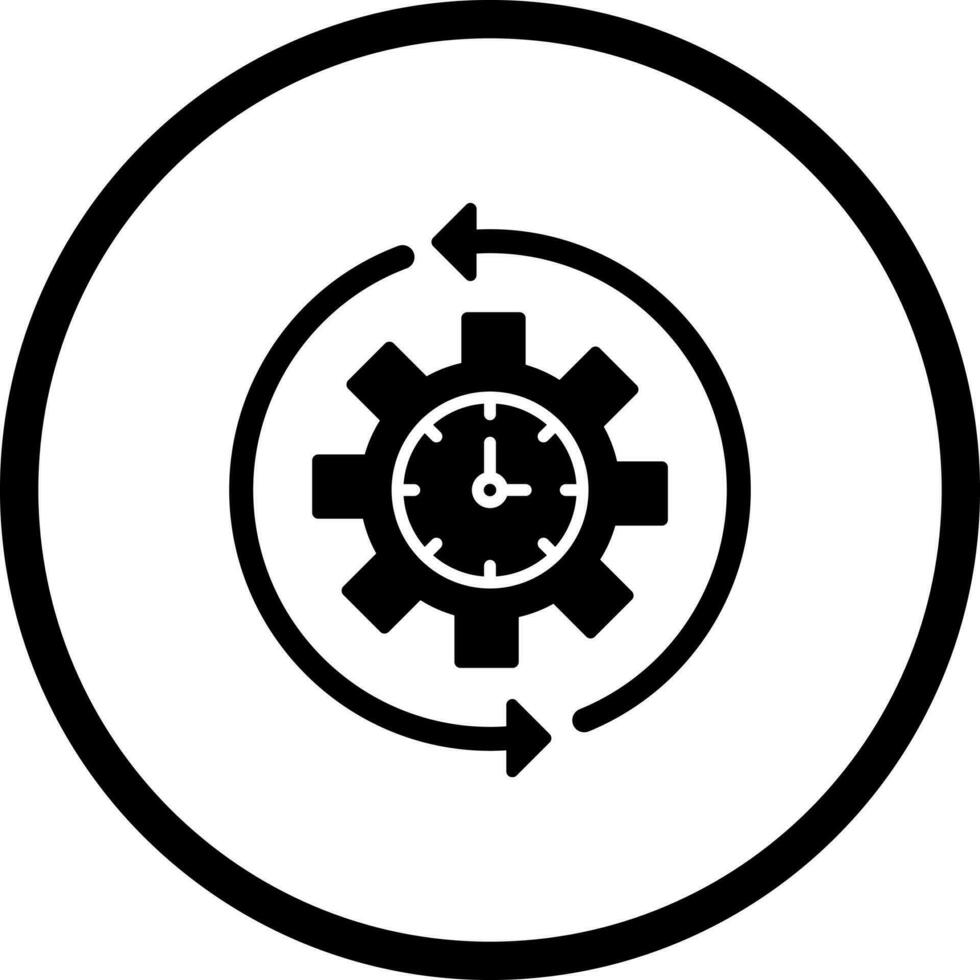 Rotate Time Vector Icon