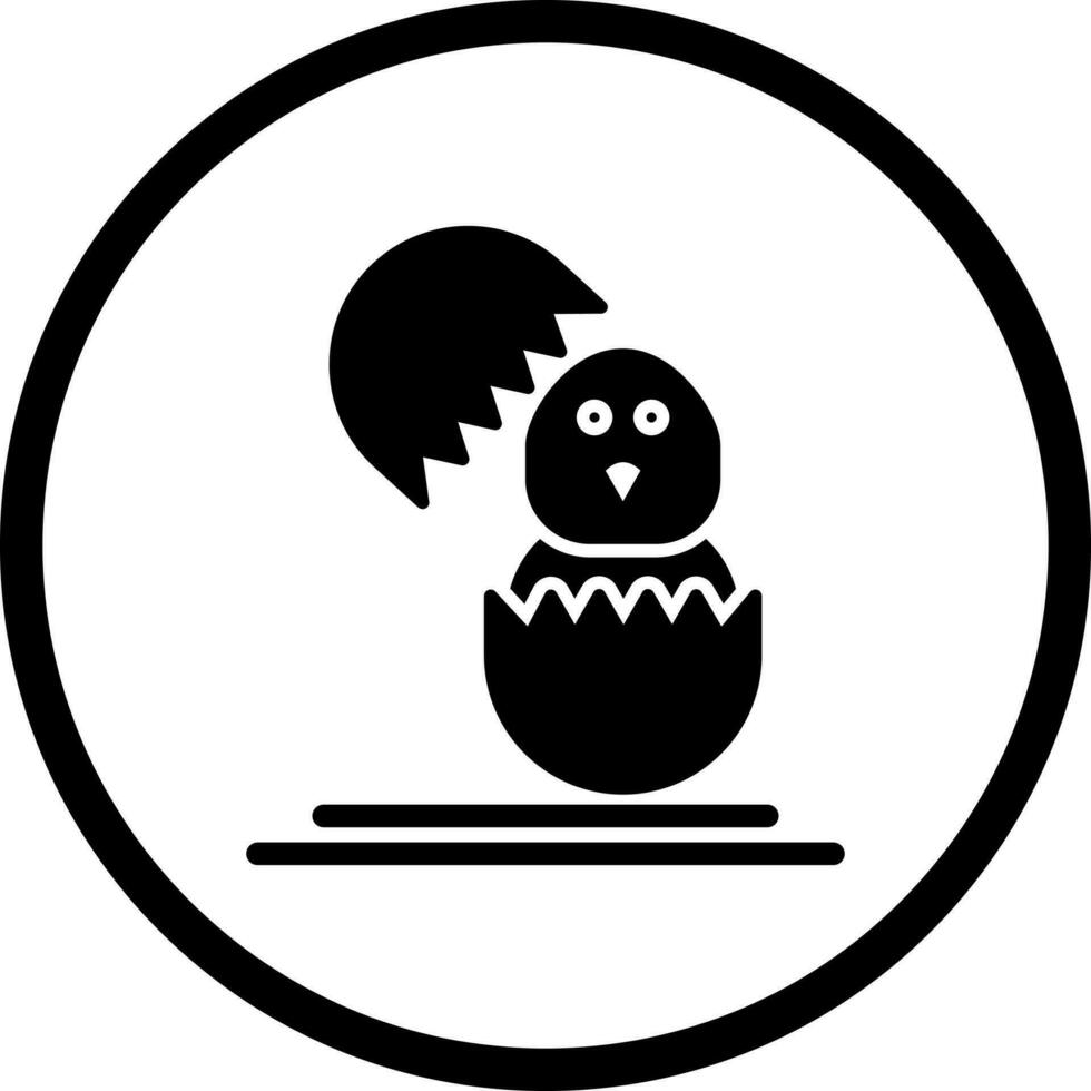 icono de vector de pollito