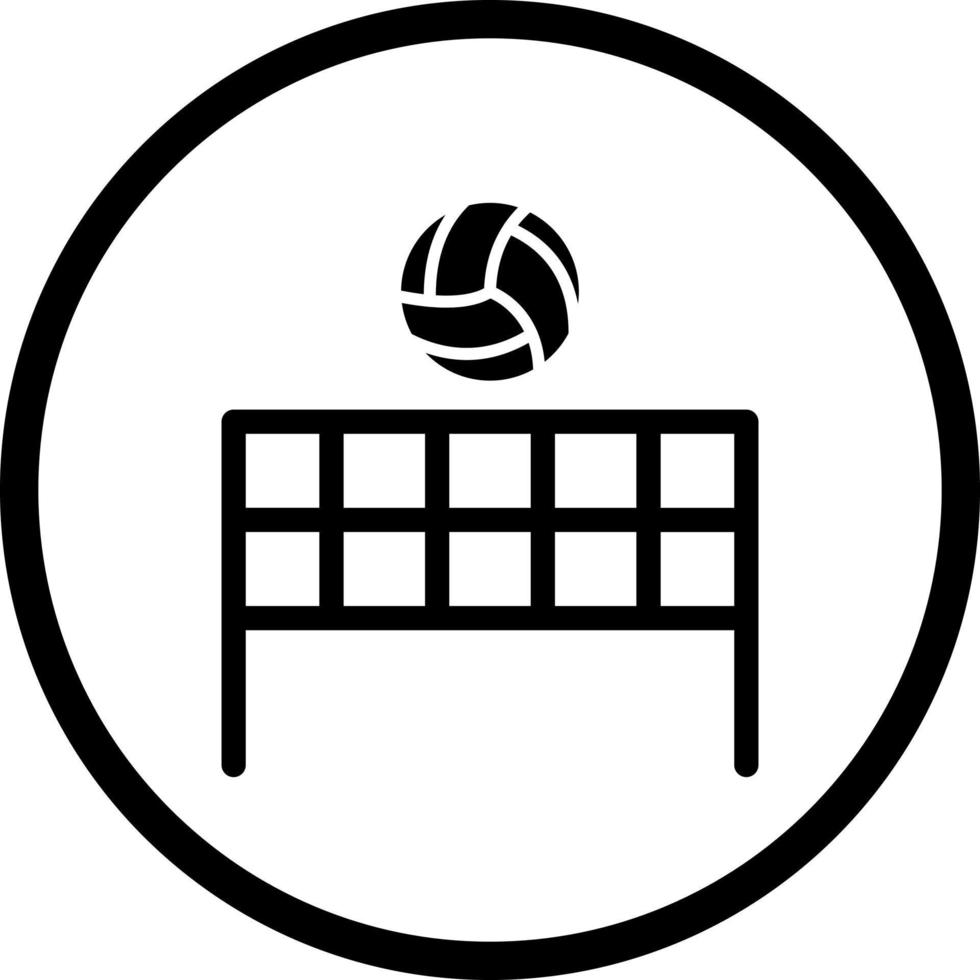 Beach Volleyball Vector Icon