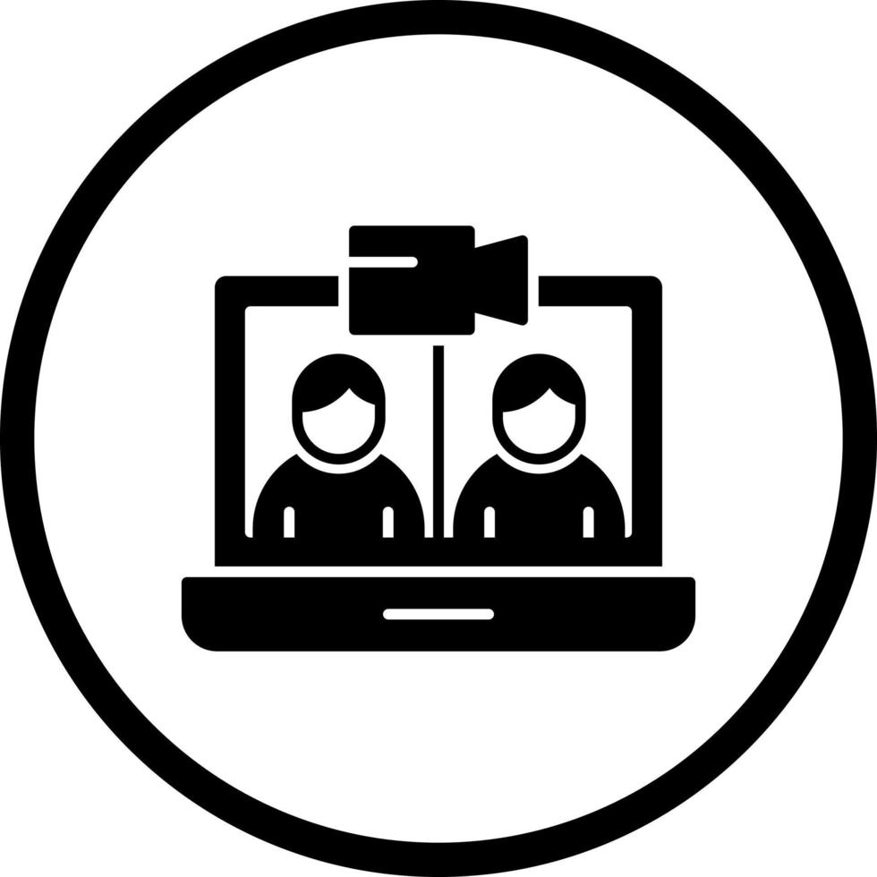 Video Conference Vector Icon