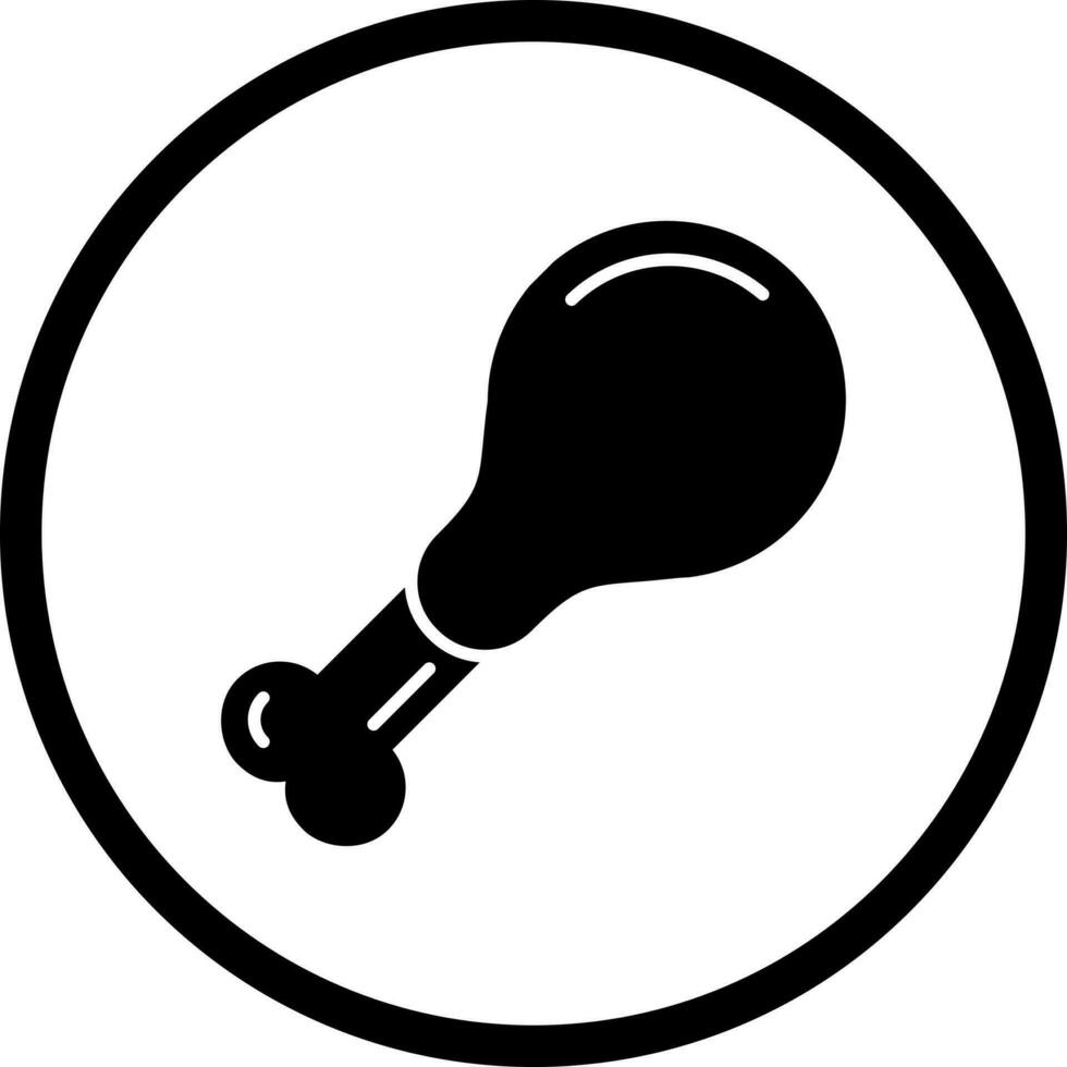 Chicken leg Vector Icon