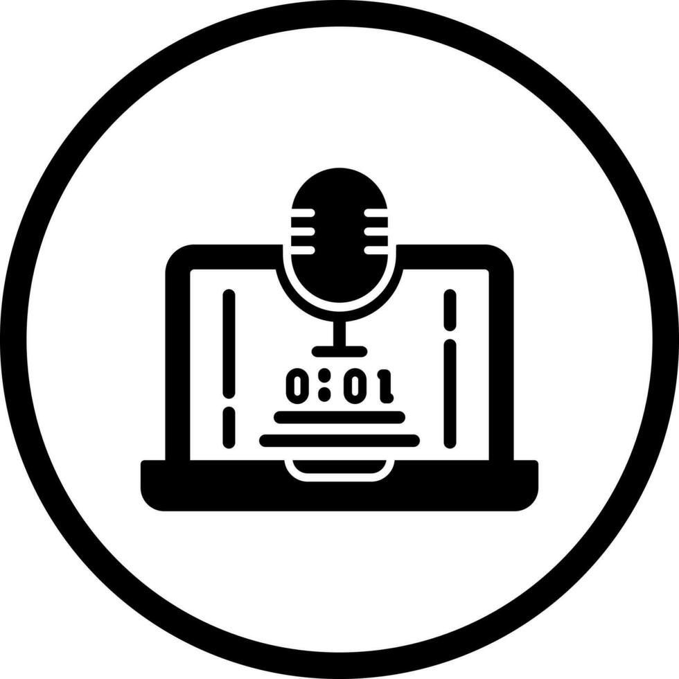 Voice Recorder Vector Icon 20680916 Vector Art at Vecteezy