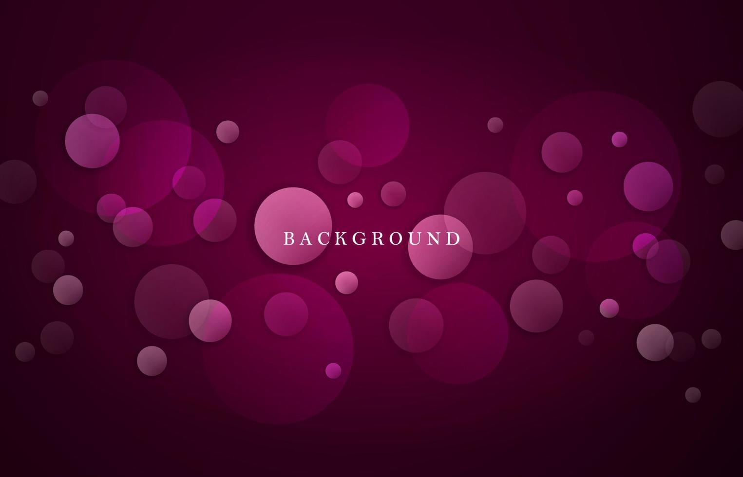 Circles are drawn randomly on a dark burgundy background. vector