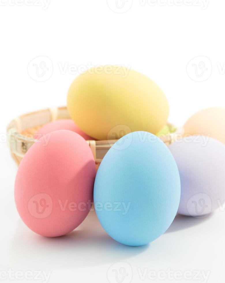 Easter egg on white photo