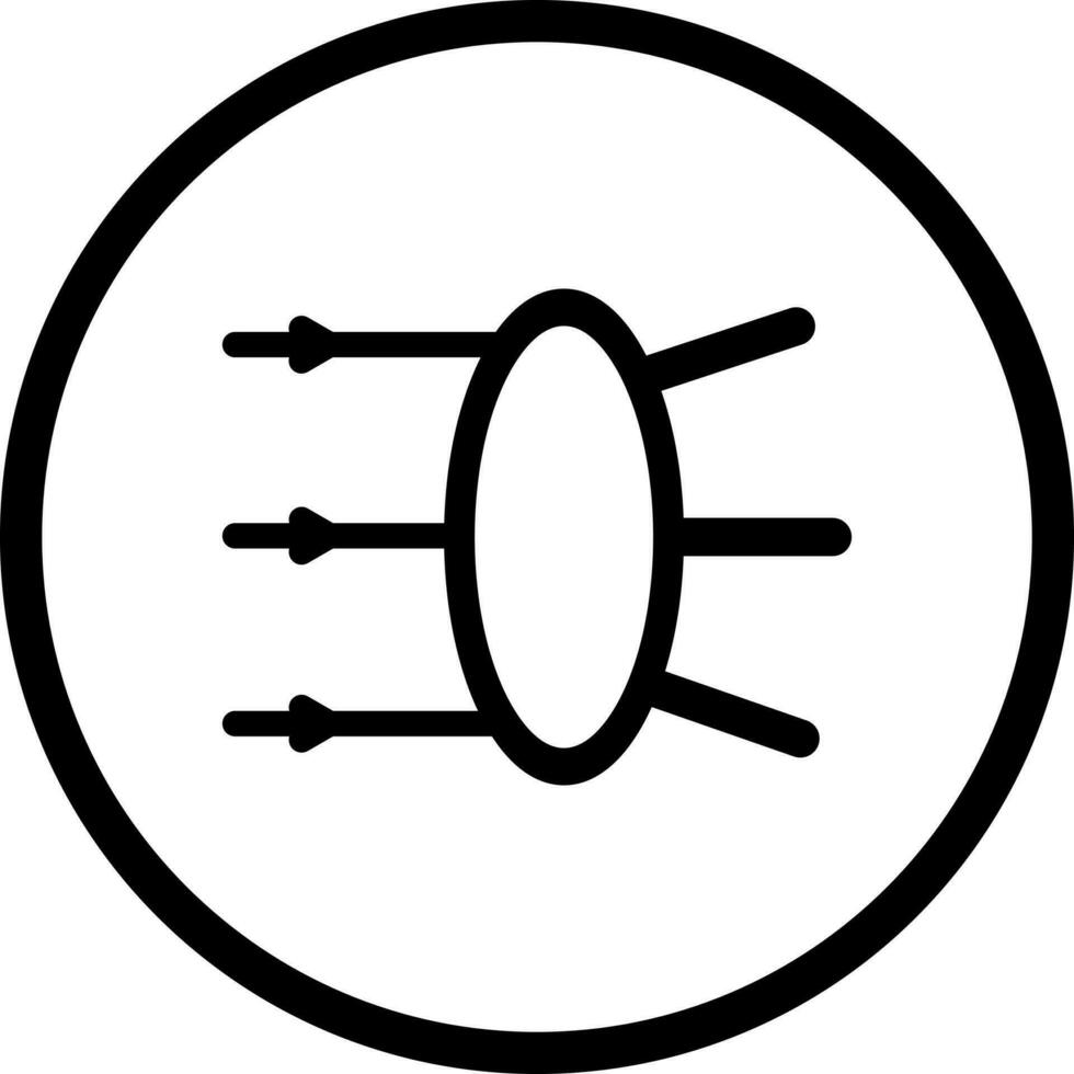 Refraction Vector Icon
