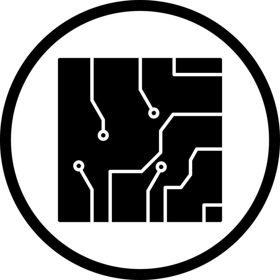 icono de vector de circuito eléctrico