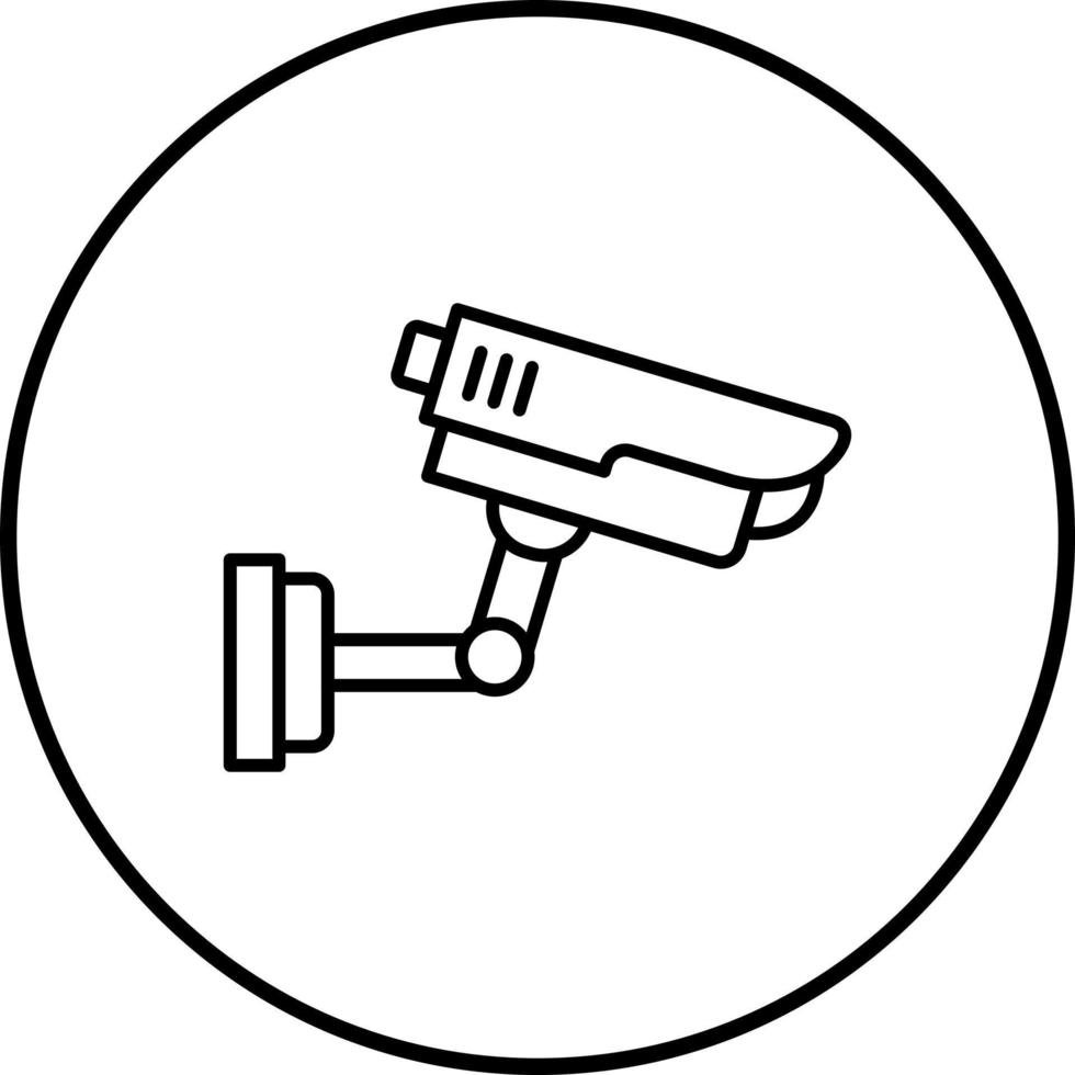 icono de vector de cámara de seguridad