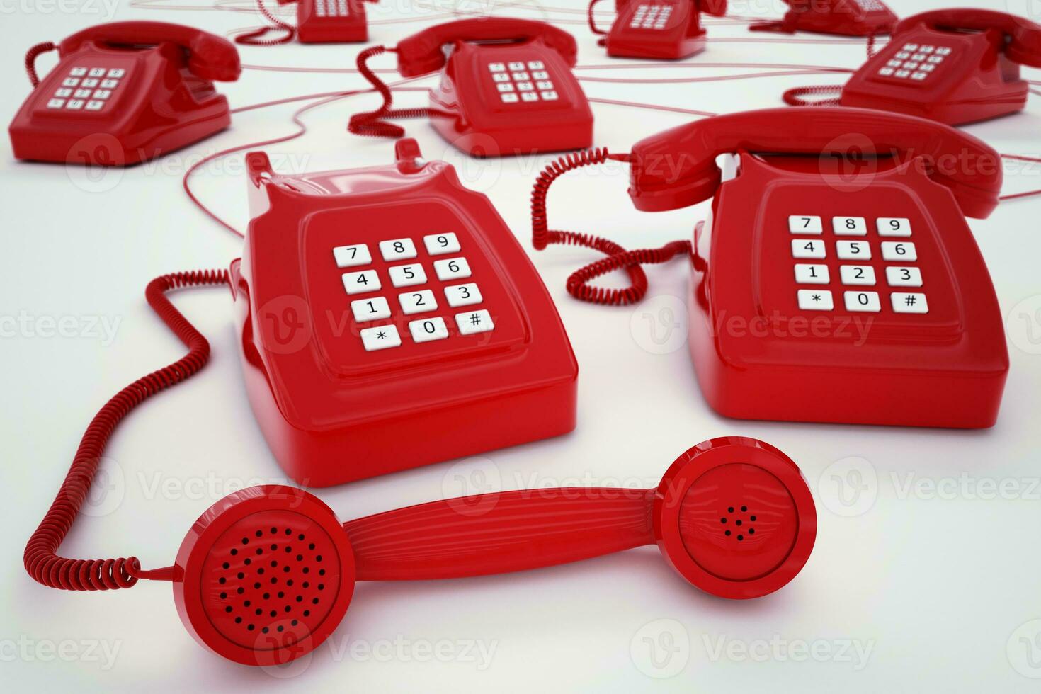 3D rendering telephone photo