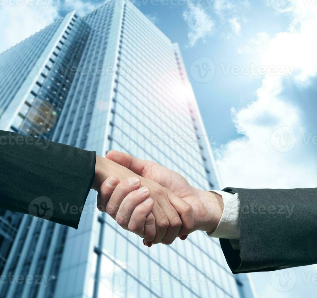 Business handshake. Deal concept photo