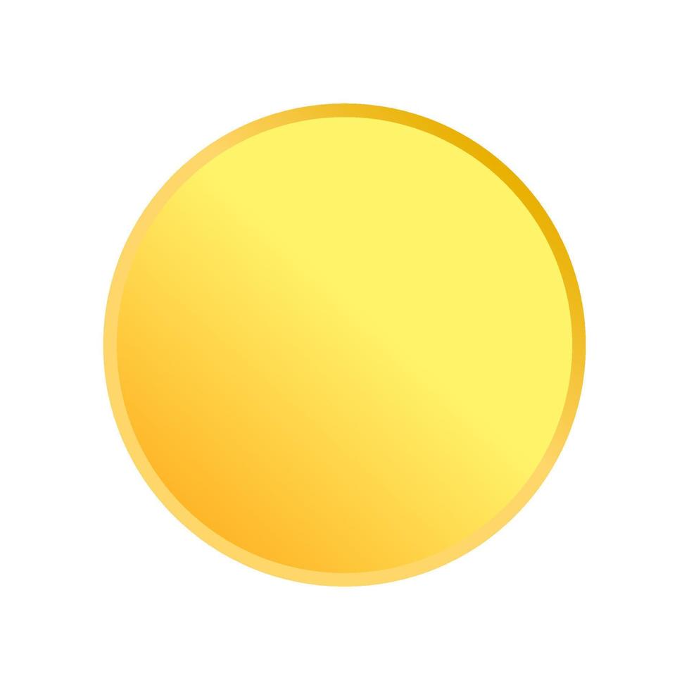 The yellow 3D huge dot on white background. vector