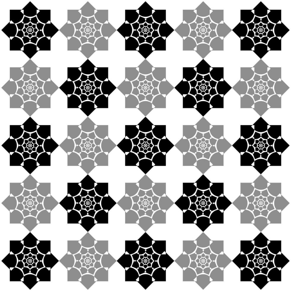 Gray colors lotus background pattern. Web vector