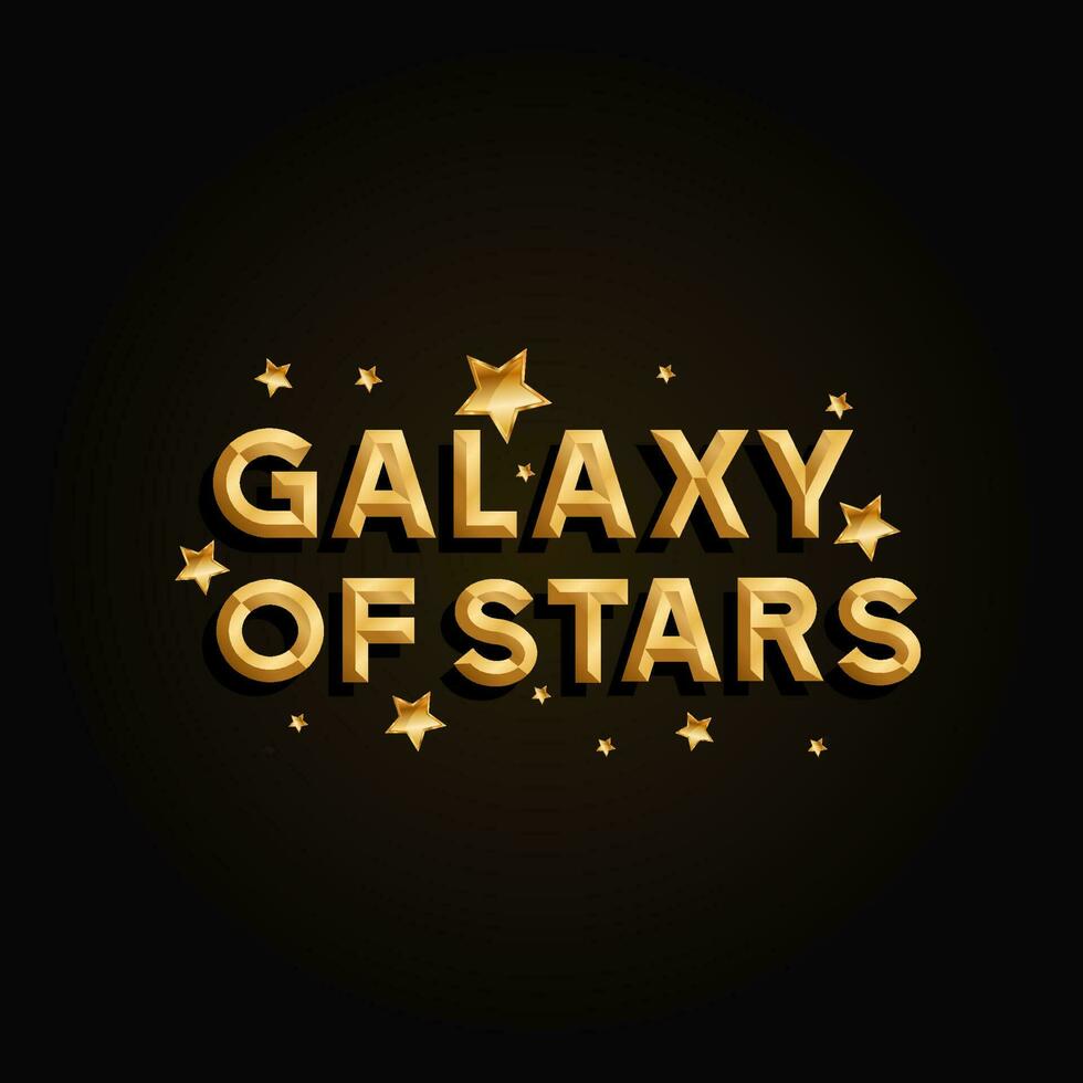 Galaxy of Stars Vector icon typography. Galaxy of Stars.