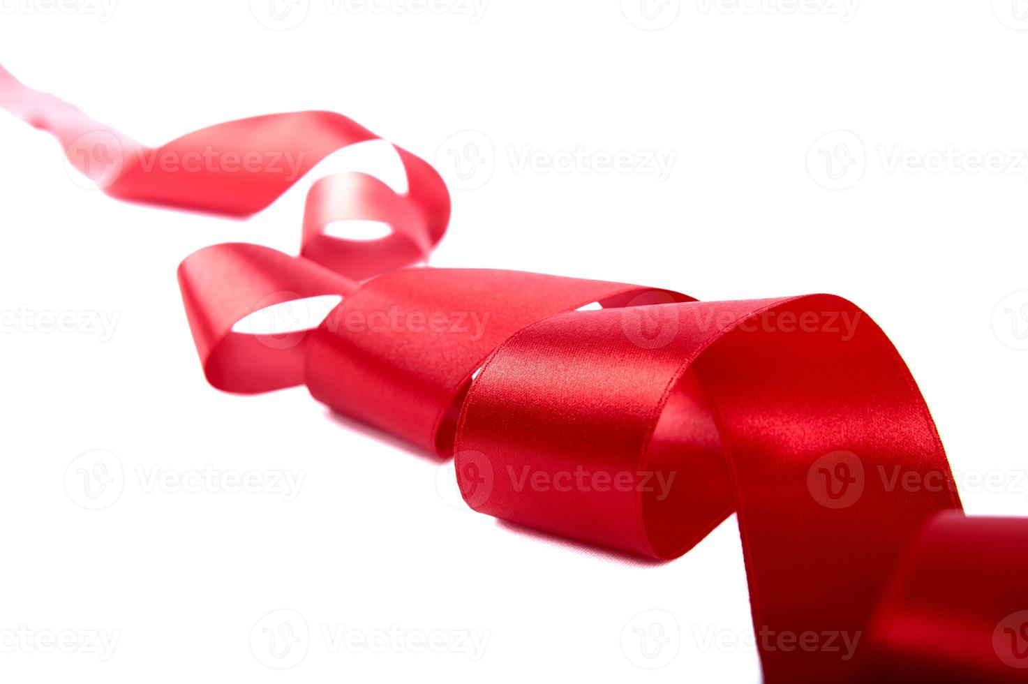 Isolated Red ribbon photo