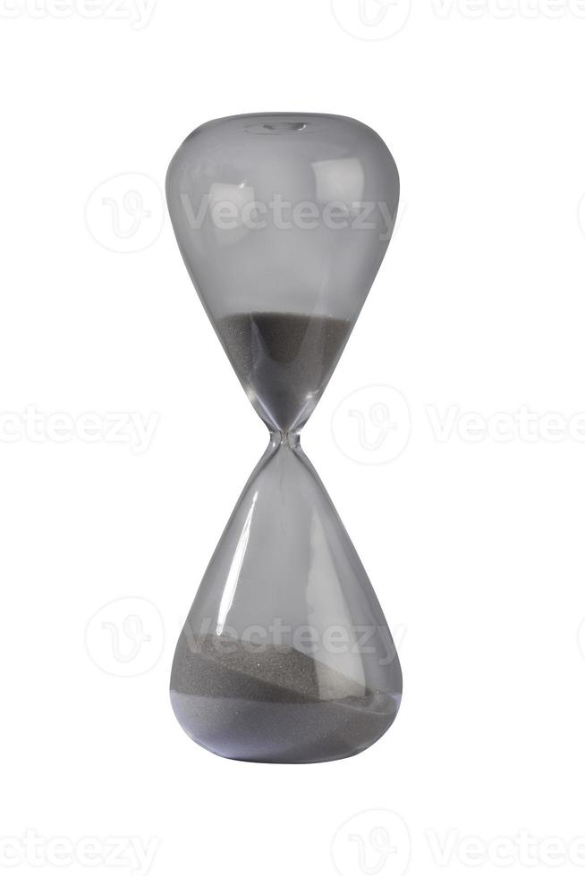 Isolated hourglass on white background photo