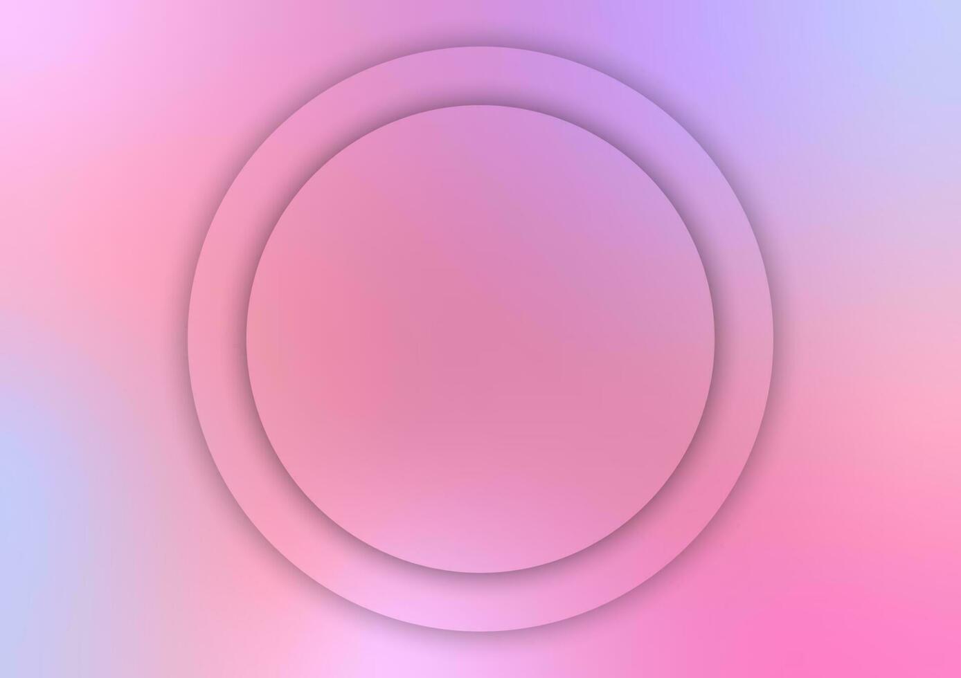 Abstract pink circle banner presentation products pastel background vector