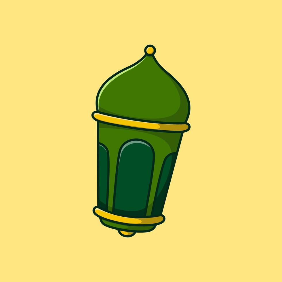 ramadan kareem lantern cartoon vector illustration