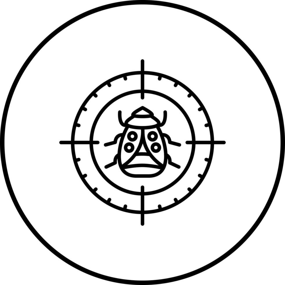 Bug Target Vector Icon