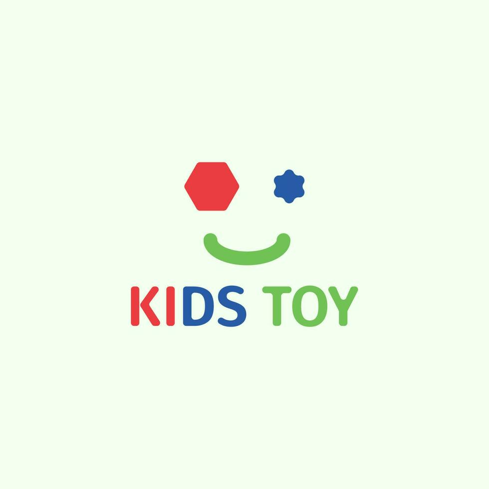 Logo of several colorful shapes suitable for a children's toy business. vector