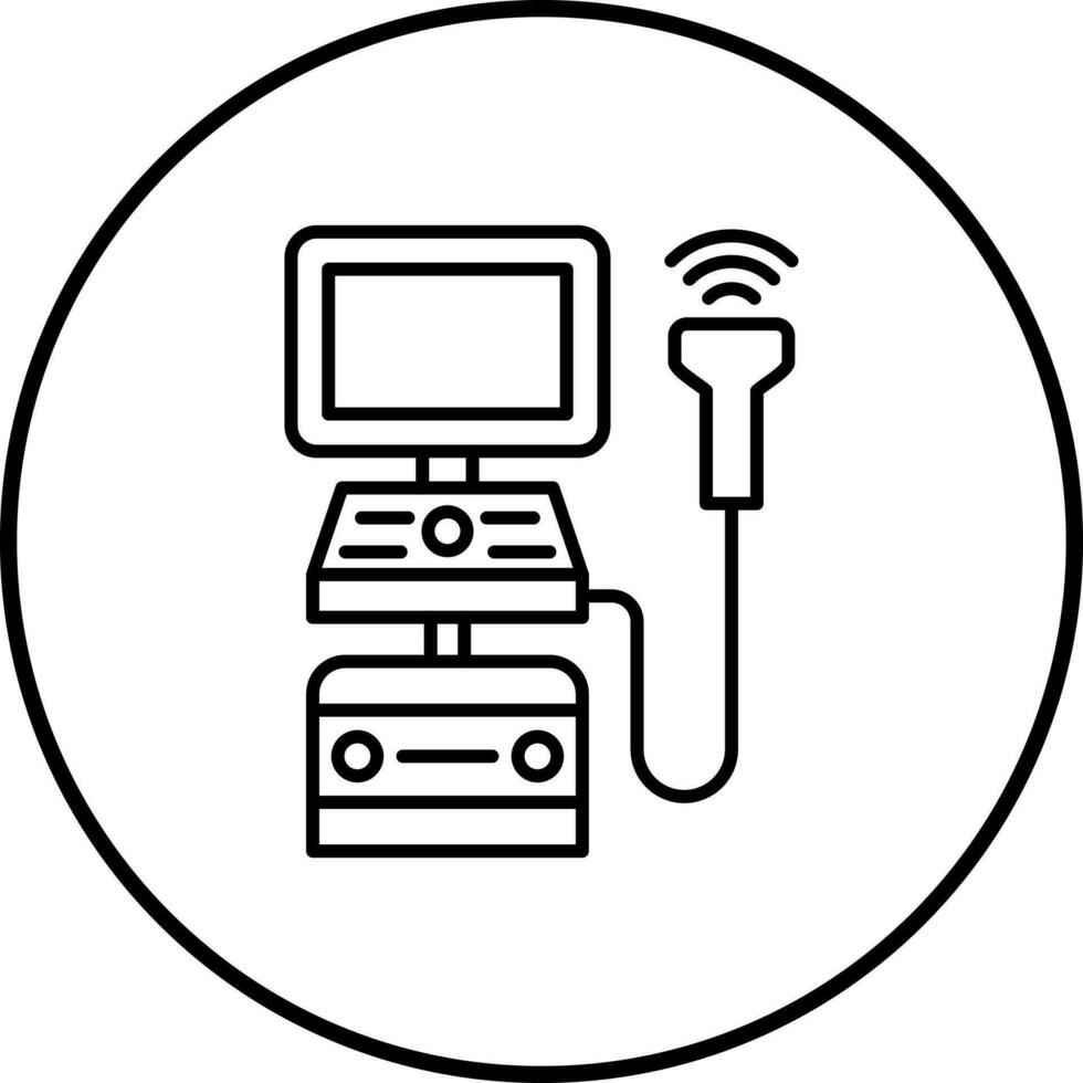 Ultrasound Machine Vector Icon