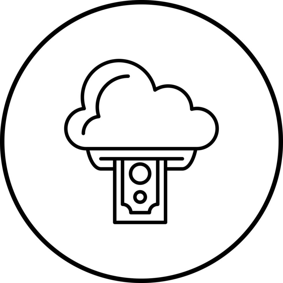 icono de vector de computación en la nube