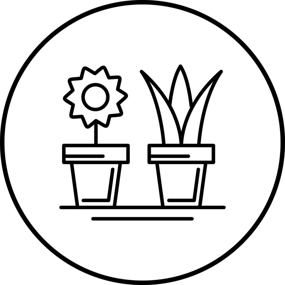 icono de vector de plantas de casa
