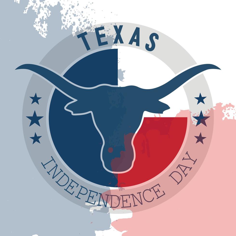 símbolo de celebracion Texas declaración de independencia,moderno antecedentes vector ilustración