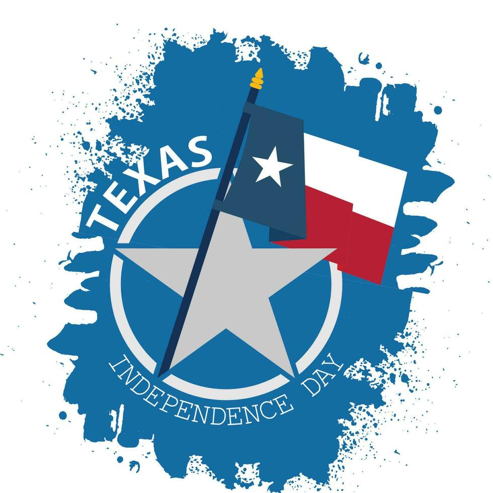 independencia día Texas marzo 2 bandera cinta logo icono ,moderno antecedentes vector ilustración