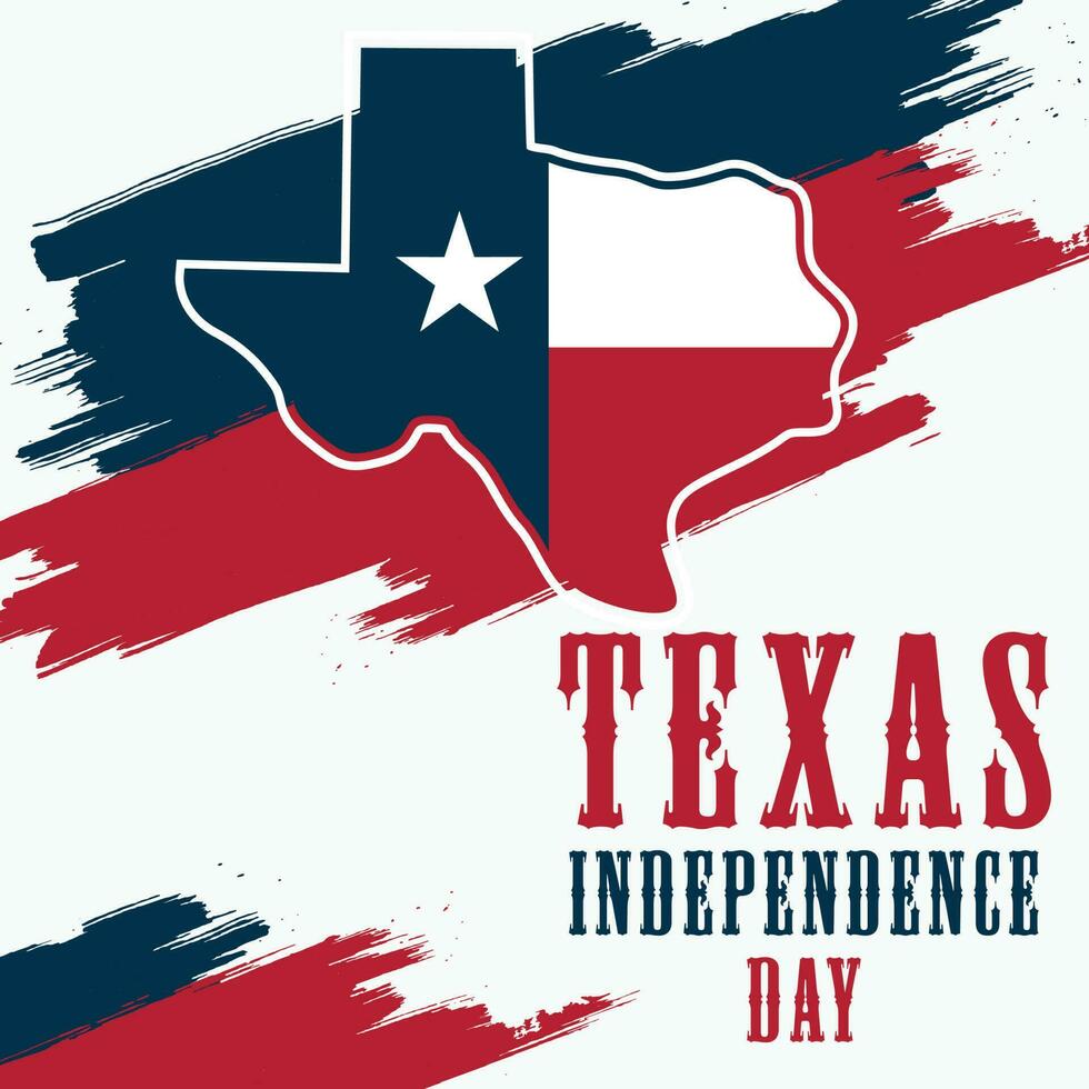 Texas Independence Day, Design for poster, card, banner, background