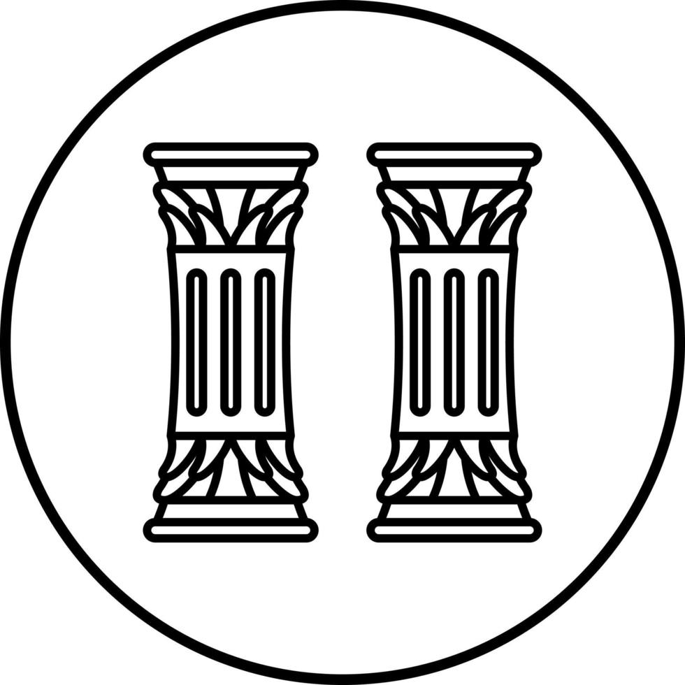 icono de vector de columna