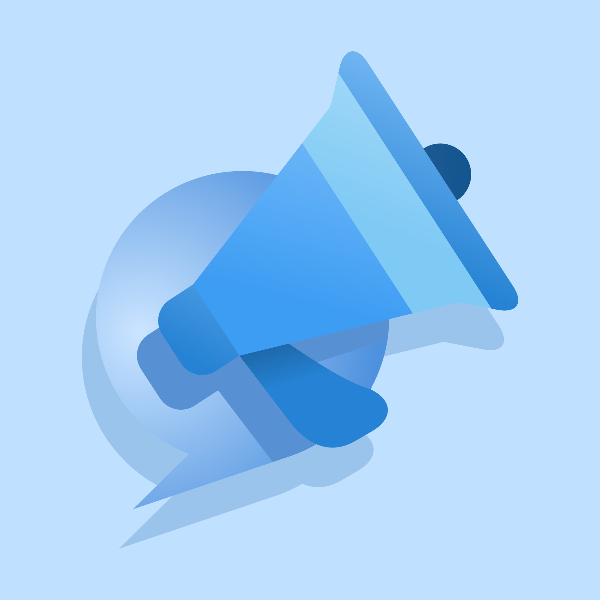 Megaphone speaker or loudspeaker for announcement promotion, megaphone