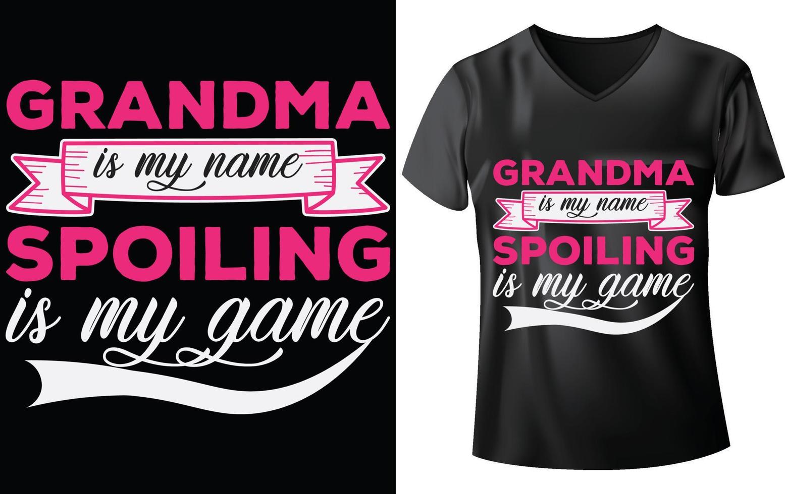 GRANDMA T-SHIRT DESIGN vector