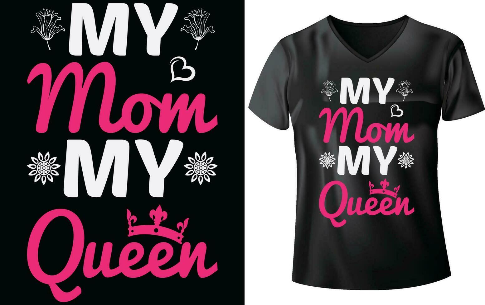 MOTHER'S DAY T-SHIRT vector