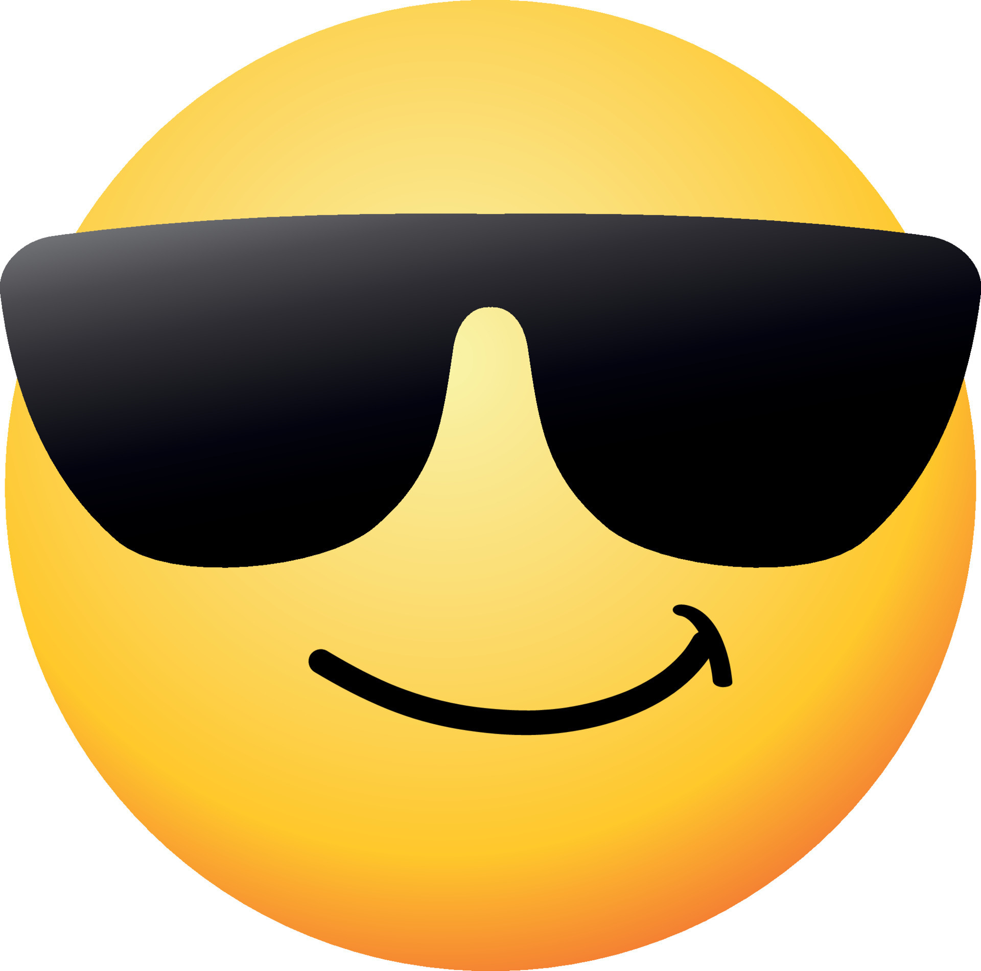 Alto Calidad Emoticon Con Gafas De Sol Emoji Vector Frio Sonriente