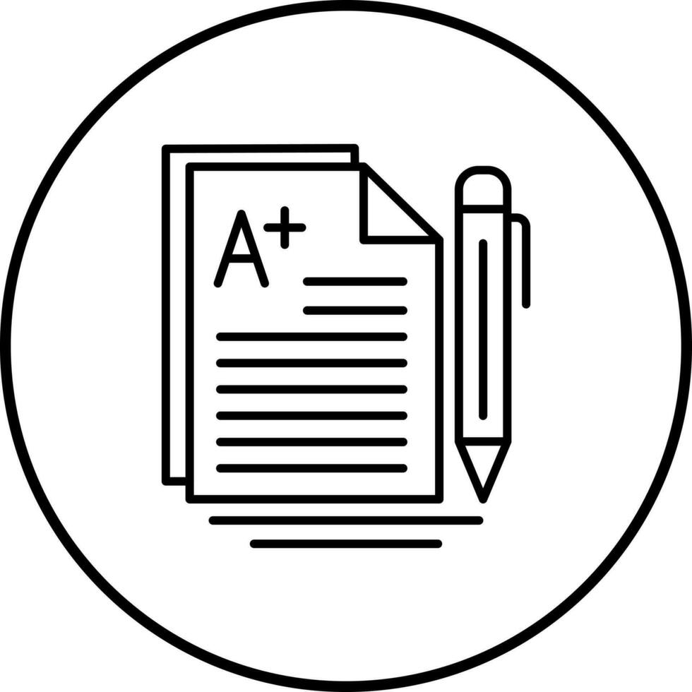 A Grade Vector Icon