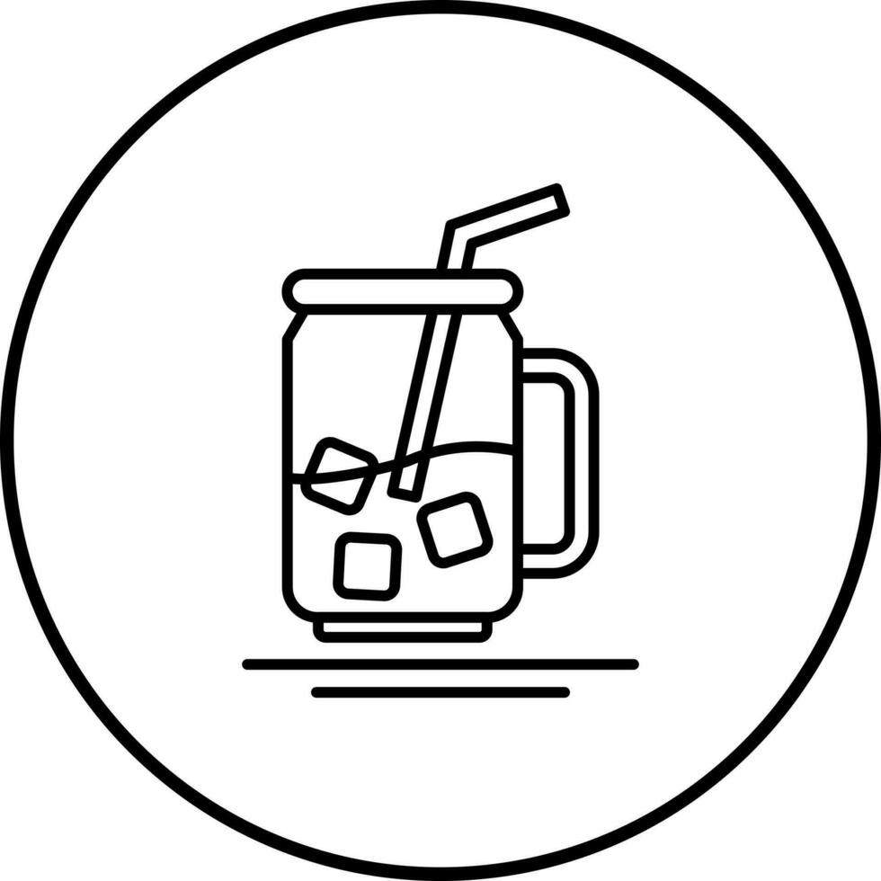 icono de vector de té helado